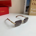 Cartier Lightweight Rimless Silver Lens Sunglasses for Men & Women - 487346