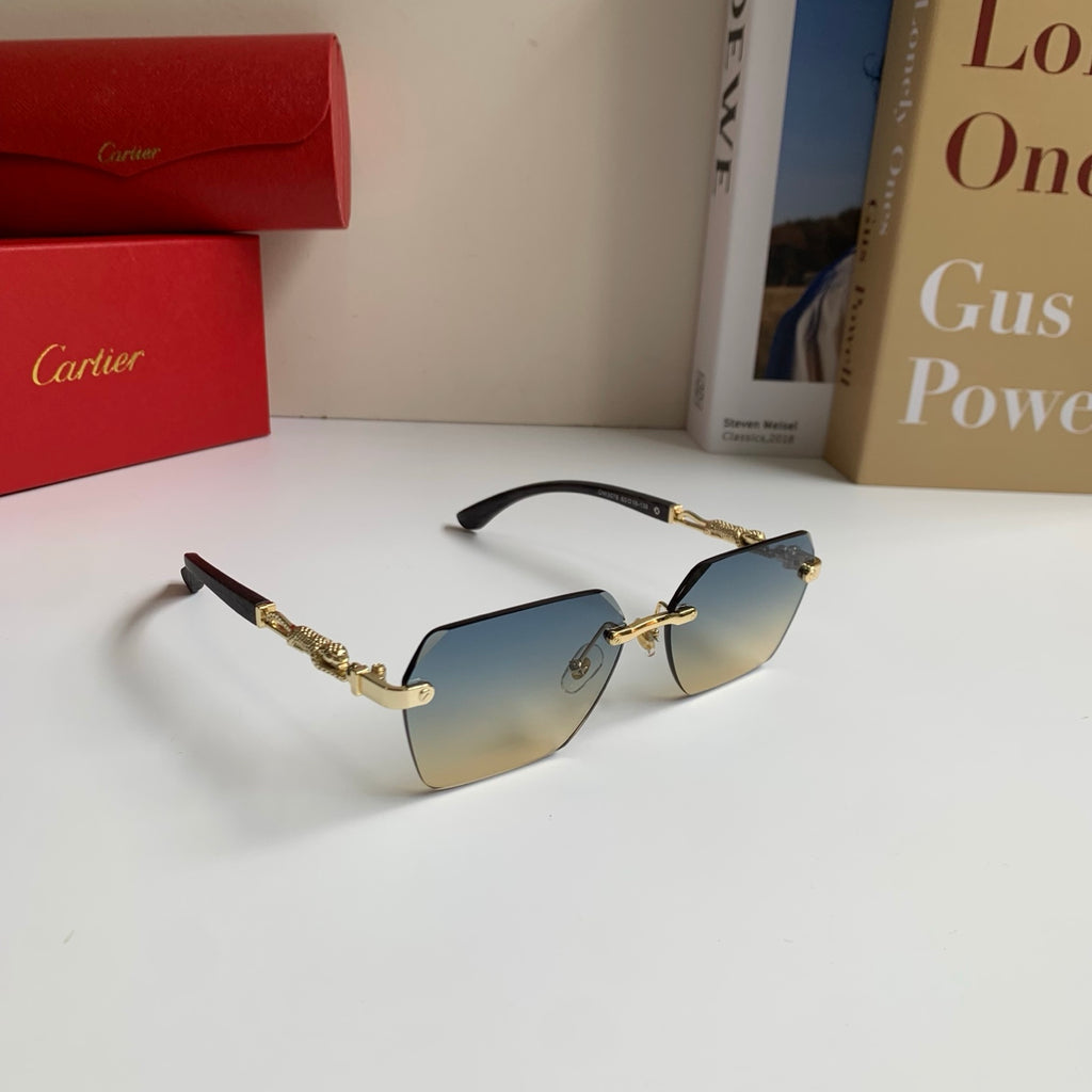 Cartier Lightweight Rimless Silver Lens Sunglasses for Men & Women - 487347