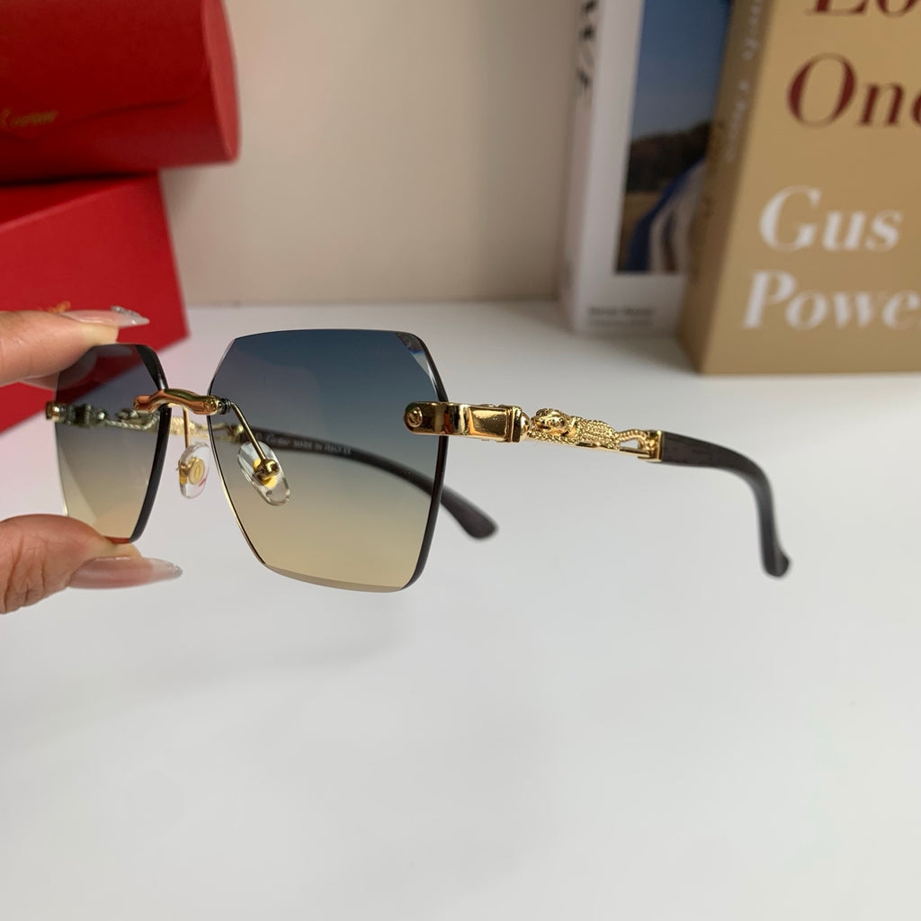 Cartier Lightweight Rimless Silver Lens Sunglasses for Men & Women - 487347 - detail image 6