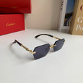 Cartier Lightweight Rimless Silver Lens Sunglasses for Men & Women - 487348
