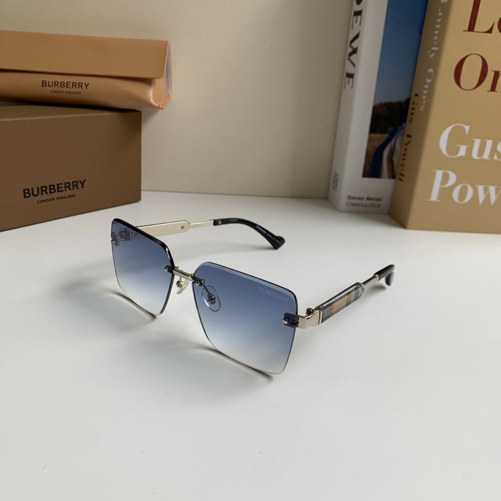 Burberry Metal Square Silver Lens Sunglasses for Men & Women - 487452 - detail image 2