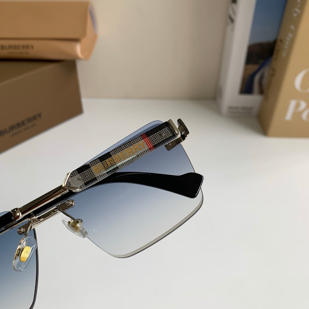 Burberry Metal Square Silver Lens Sunglasses for Men & Women - 487452 - detail image 8