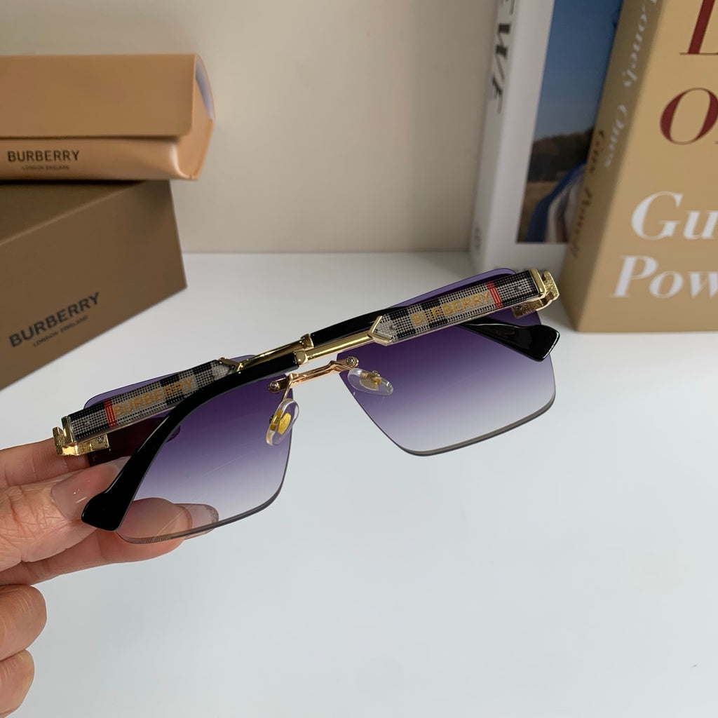 Burberry Metal Square Silver Lens Sunglasses for Men & Women - 487453 - detail image 8