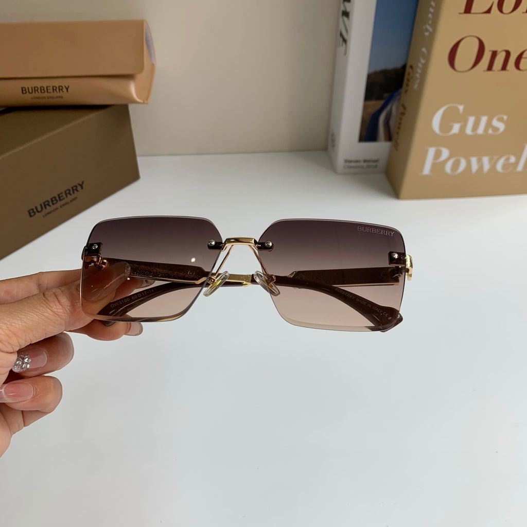 Burberry Metal Square Silver Lens Sunglasses for Men & Women - 487454 - detail image 3