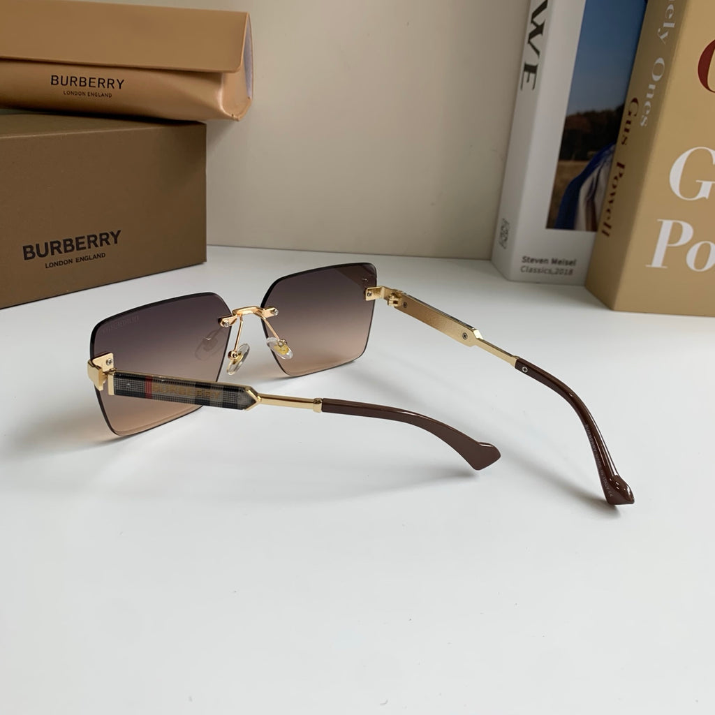Burberry Metal Square Silver Lens Sunglasses for Men & Women - 487454 - detail image 8