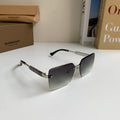 Burberry Metal Square Silver Lens Sunglasses for Men & Women