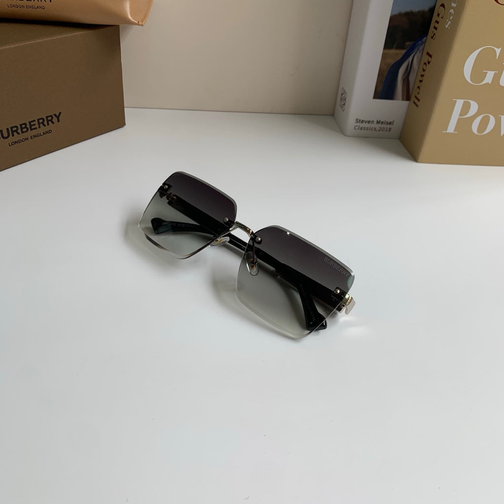 Burberry Metal Square Silver Lens Sunglasses for Men & Women - detail image 6