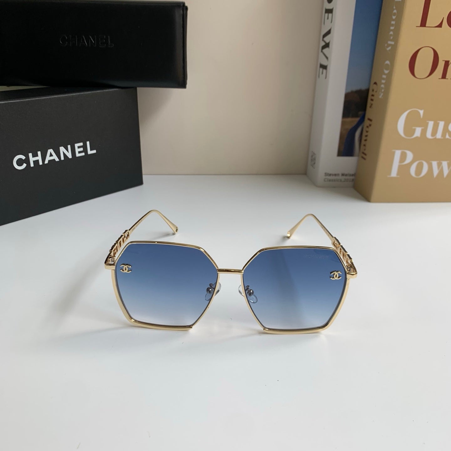 Chanel Metal Fashion Silver Lens Sunglasses for Men & Women - 493514 - detail image 5