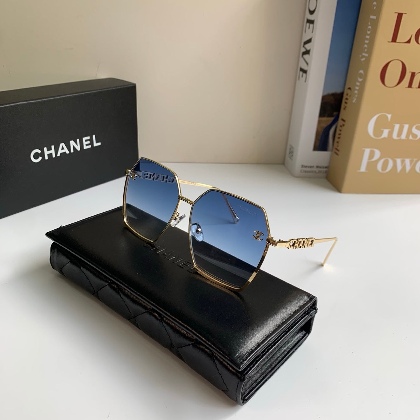 Chanel Metal Fashion Silver Lens Sunglasses for Men & Women - 493514 - detail image 4