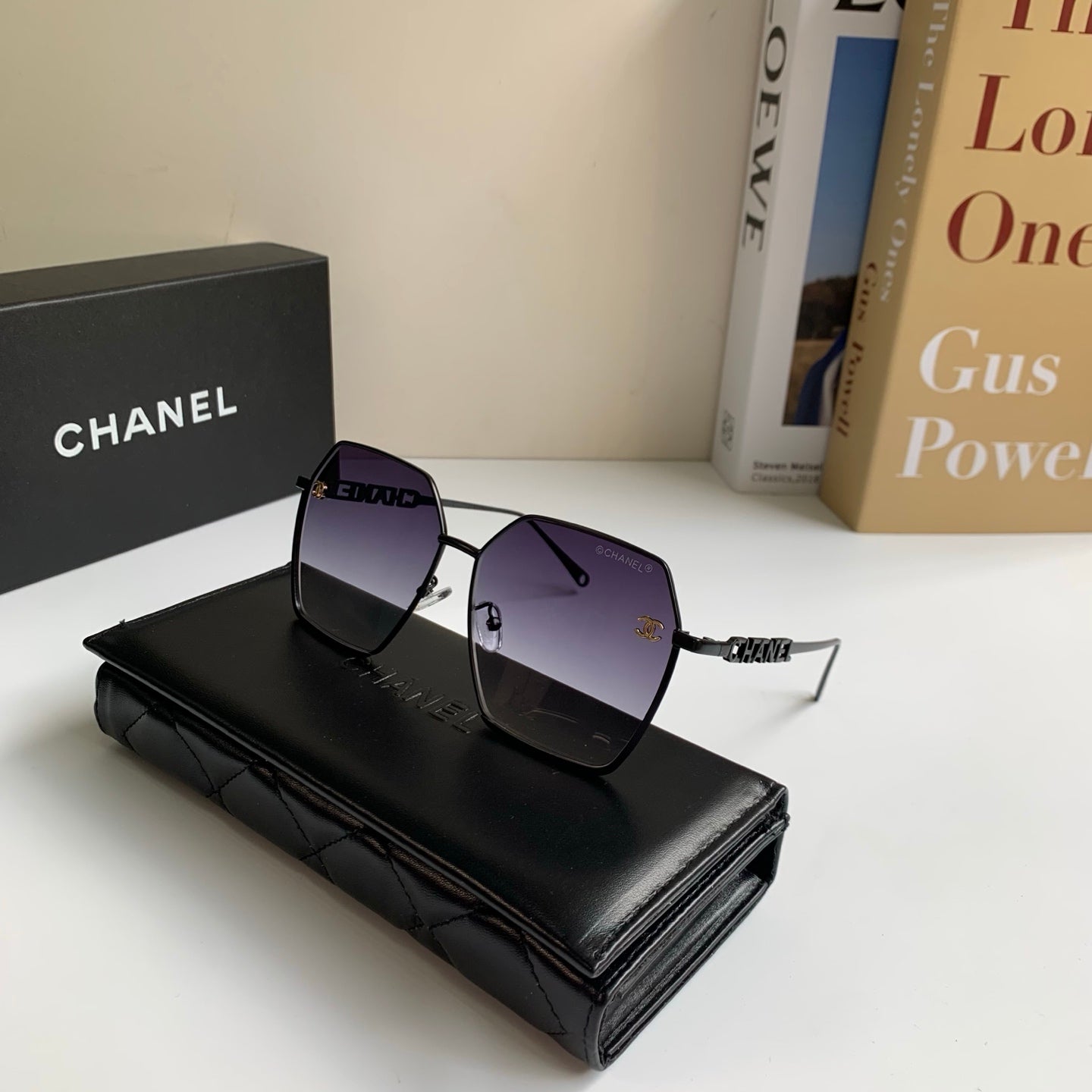 Chanel Metal Fashion Silver Lens Sunglasses for Men & Women - 493515 - detail image 4