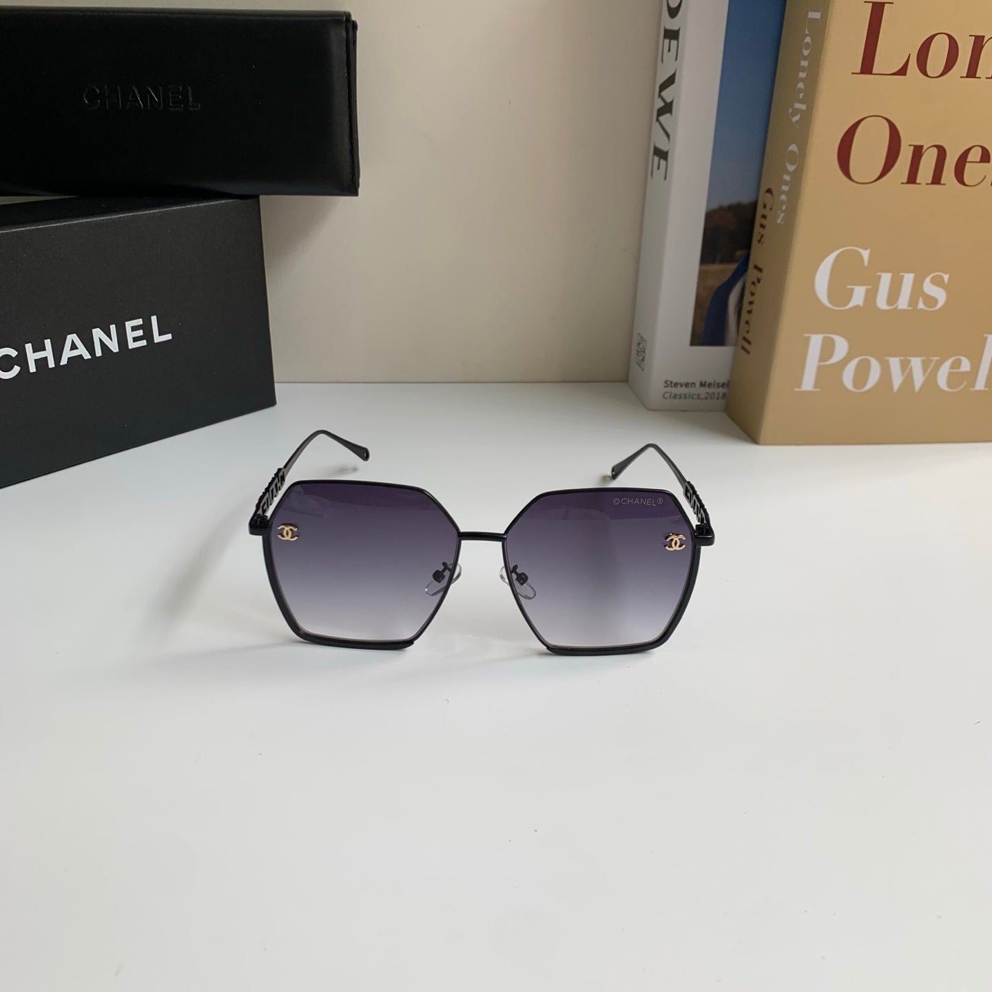 Chanel Metal Fashion Silver Lens Sunglasses for Men & Women - 493515 - detail image 3