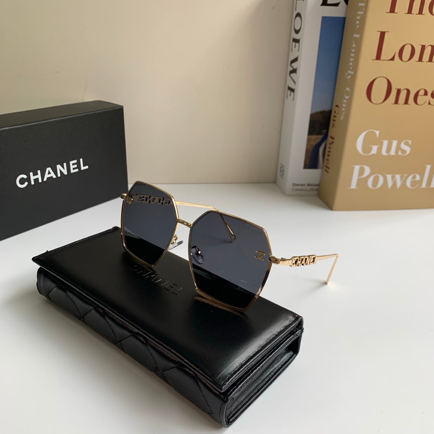 Chanel Metal Fashion Silver Lens Sunglasses for Men & Women - 493516 - detail image 4