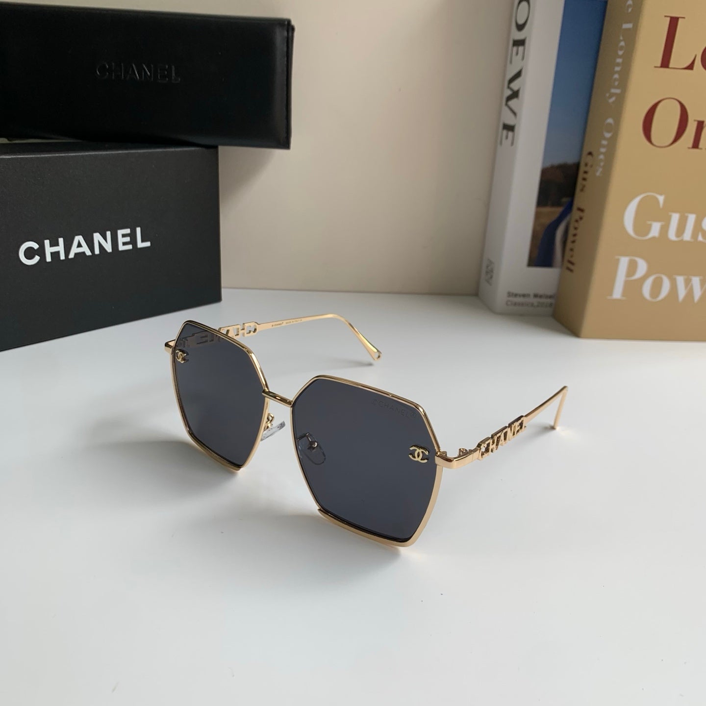 Chanel Metal Fashion Silver Lens Sunglasses for Men & Women - 493516 - detail image 2