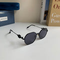Gucci Metal Square Silver Lens Sunglasses for Men & Women - 493277
