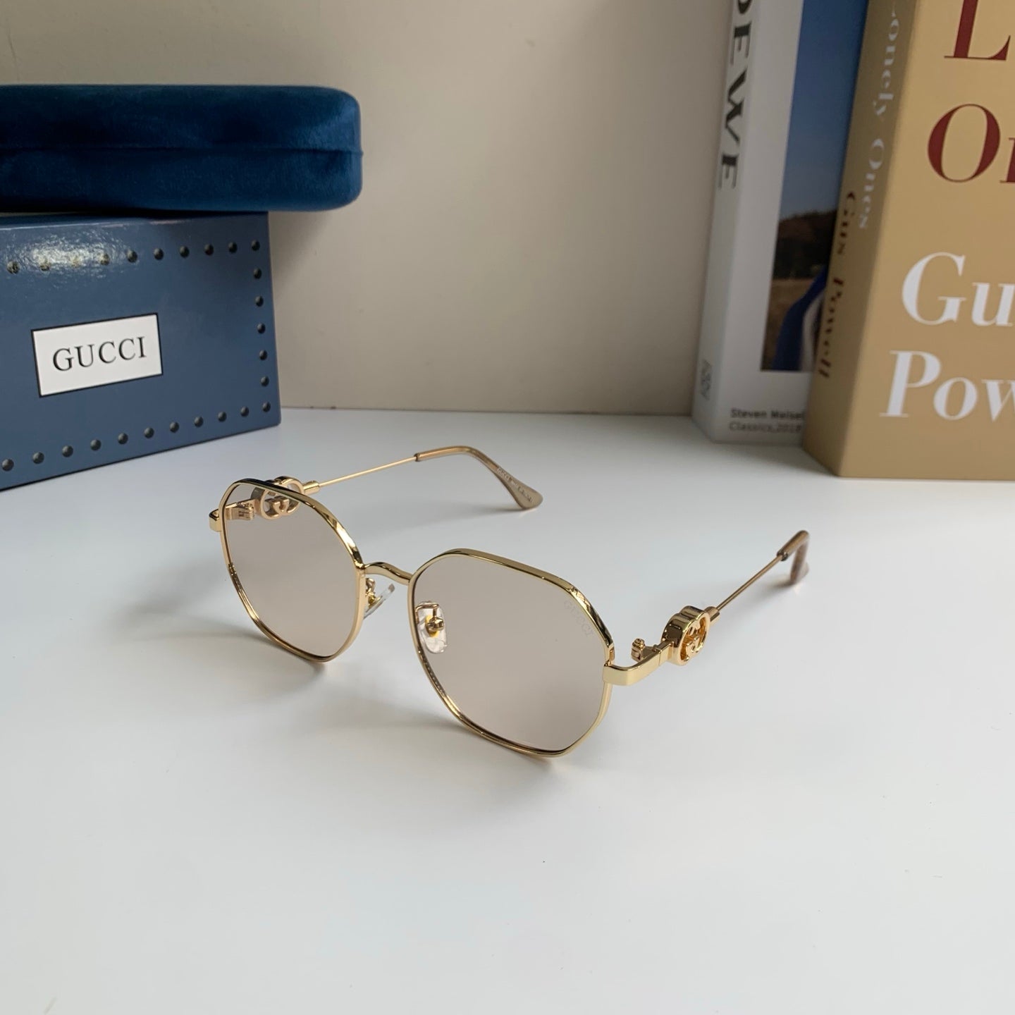 Gucci Metal Square Silver Lens Sunglasses for Men & Women - 493278 - detail image 2
