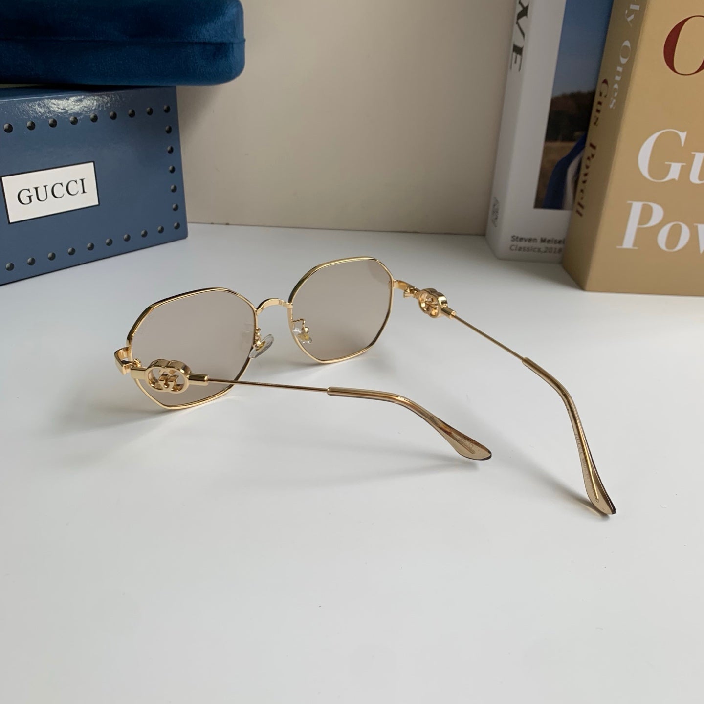 Gucci Metal Square Silver Lens Sunglasses for Men & Women - 493278 - detail image 8