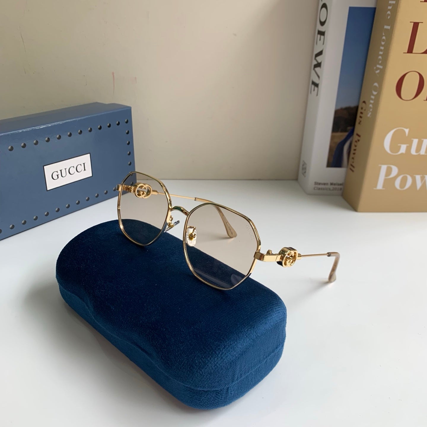 Gucci Metal Square Silver Lens Sunglasses for Men & Women - 493278 - detail image 4