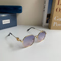 Gucci Metal Square Silver Lens Sunglasses for Men & Women - 493279