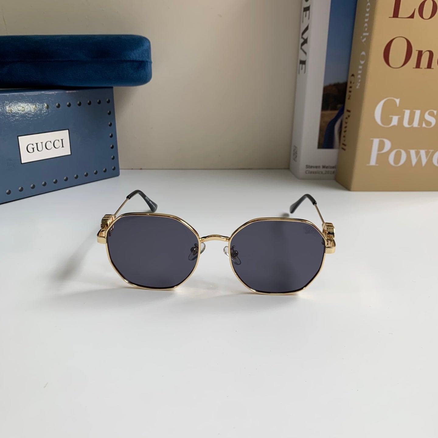Gucci Metal Square Silver Lens Sunglasses for Men & Women - detail image 3