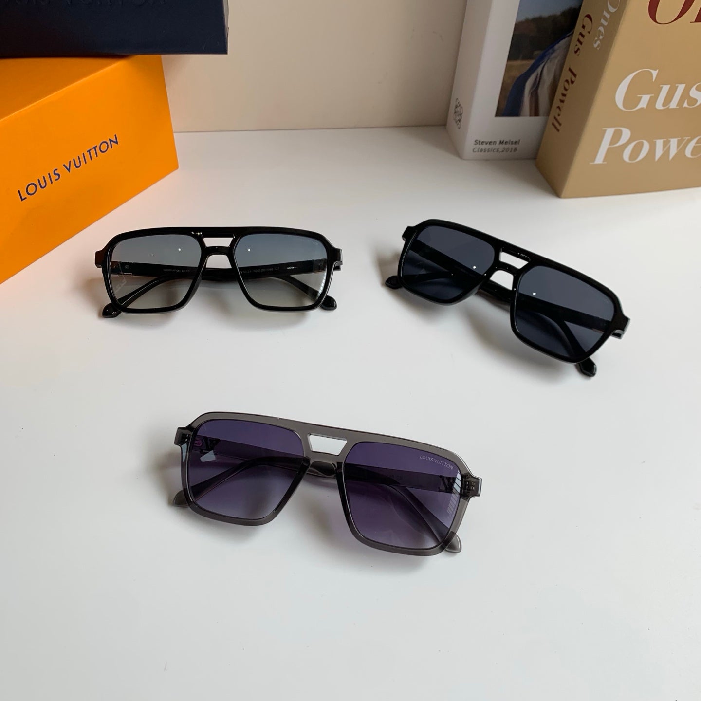 Louis Vuitton Square Silver Lens Sunglasses for Men & Women - 486149 - detail image 9