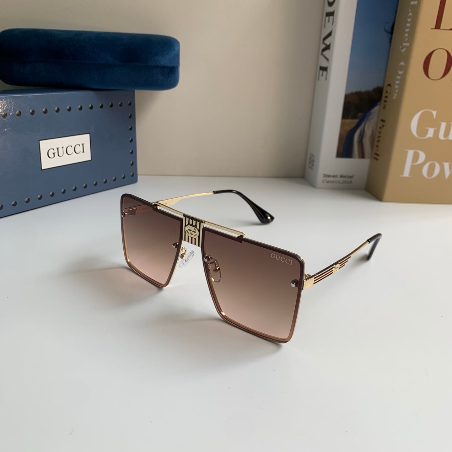 Gucci Polarized Square Brown Lens Sunglasses for Men & Women - 486310 - detail image 2