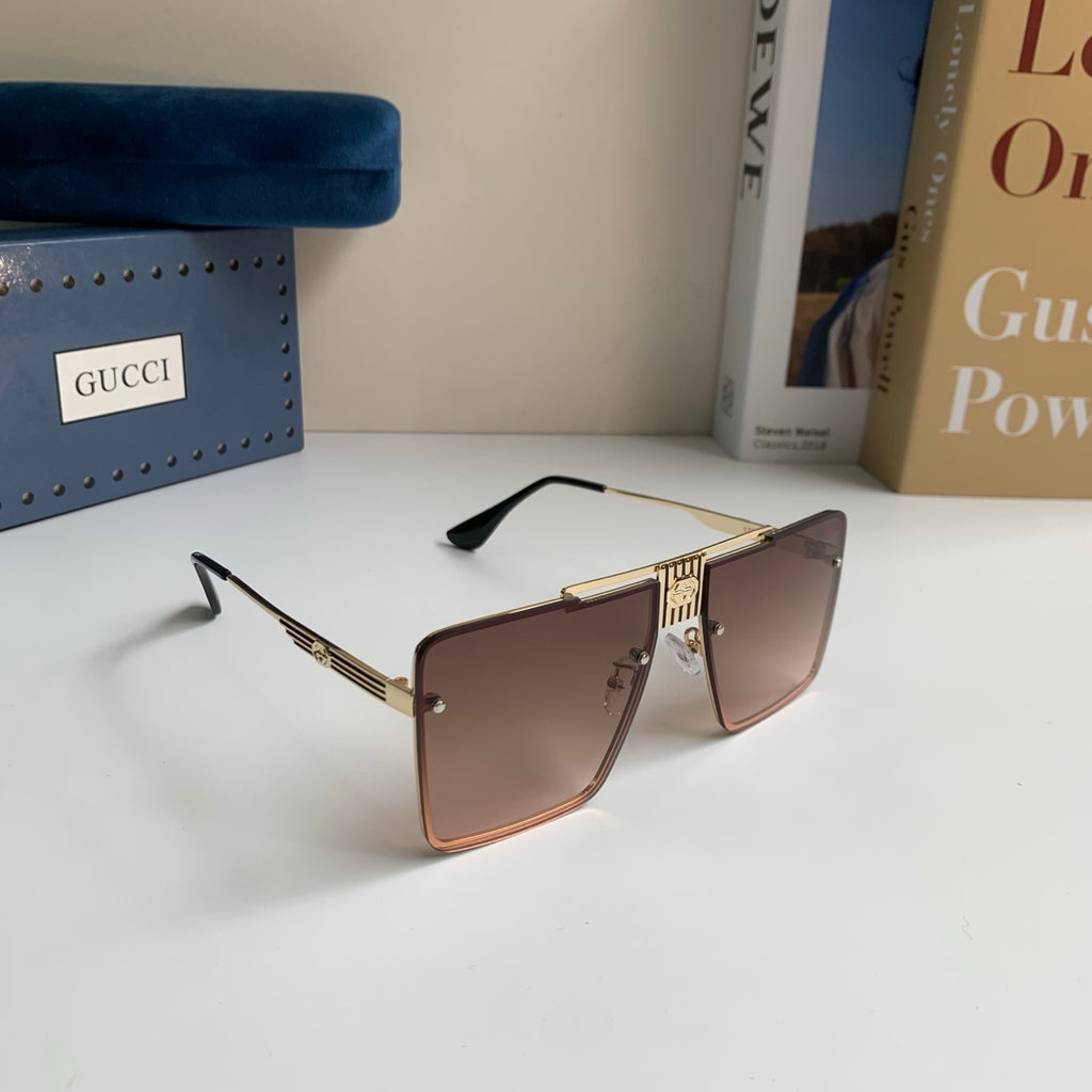 Gucci Polarized Square Brown Lens Sunglasses for Men & Women - 486310