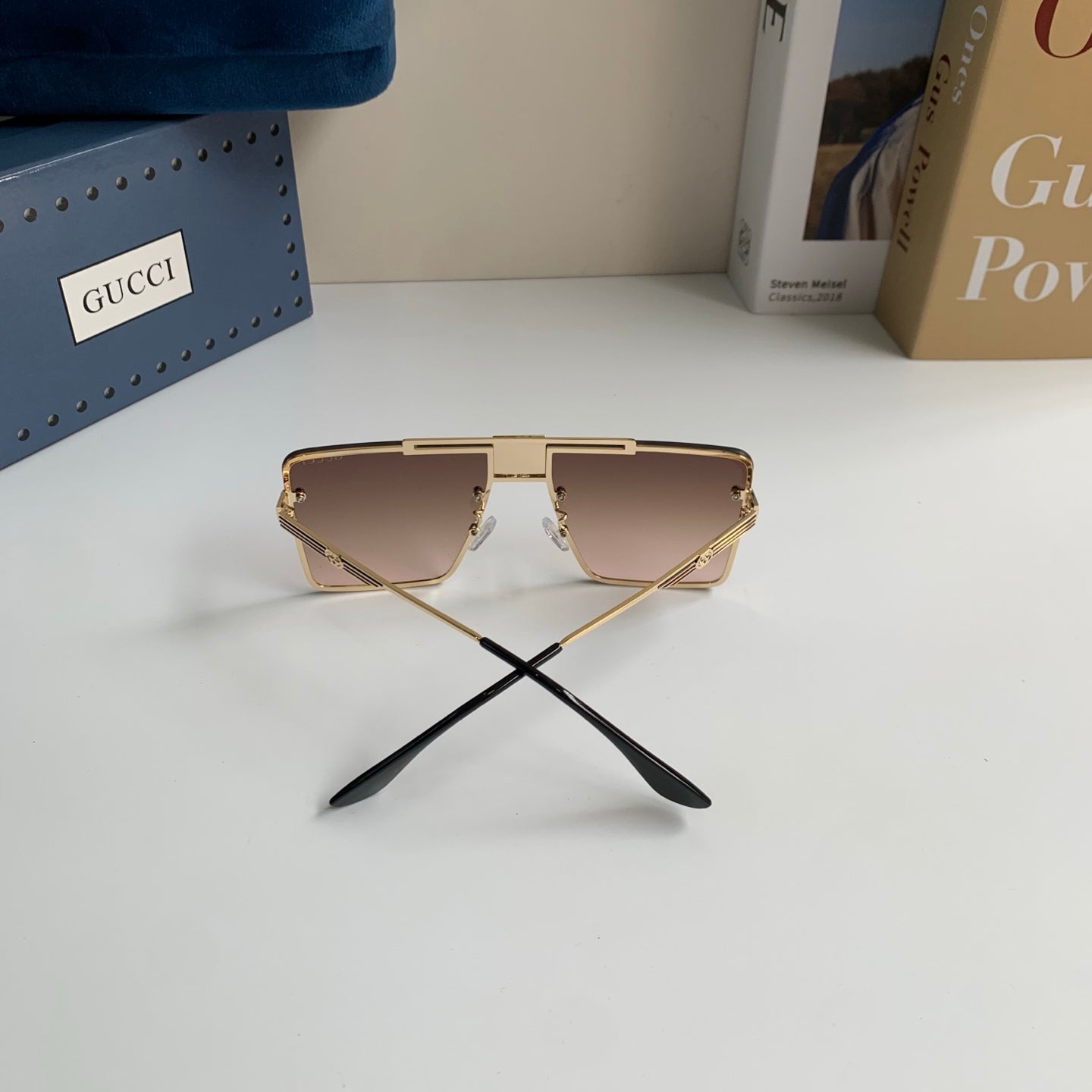 Gucci Polarized Square Brown Lens Sunglasses for Men & Women - 486310 - detail image 6