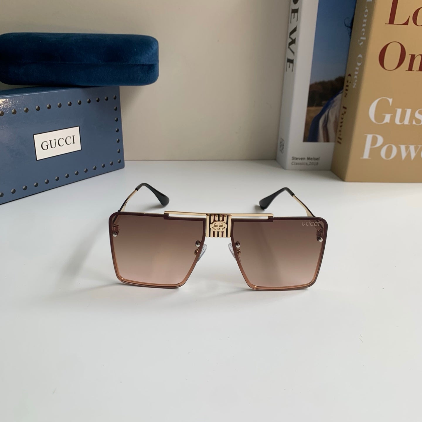 Gucci Polarized Square Brown Lens Sunglasses for Men & Women - 486310 - detail image 3