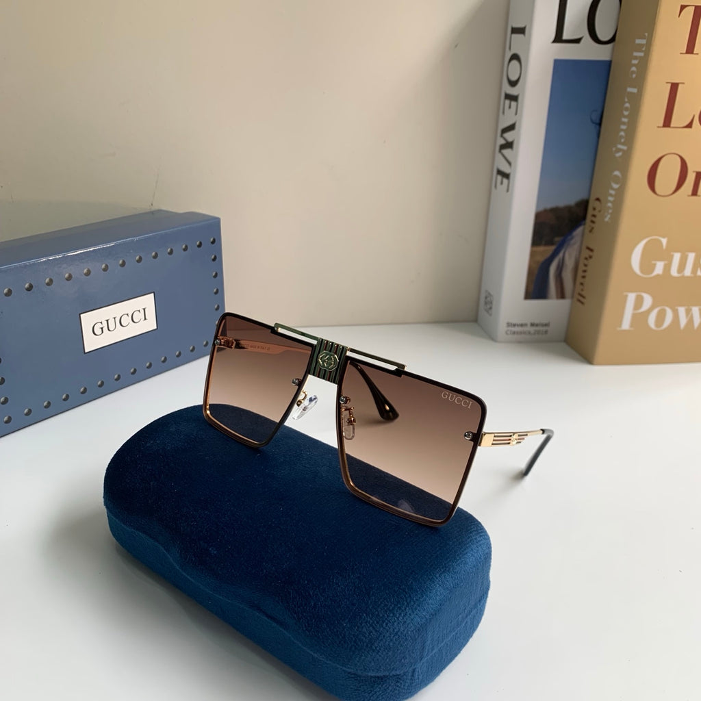 Gucci Polarized Square Brown Lens Sunglasses for Men & Women - 486310 - detail image 4