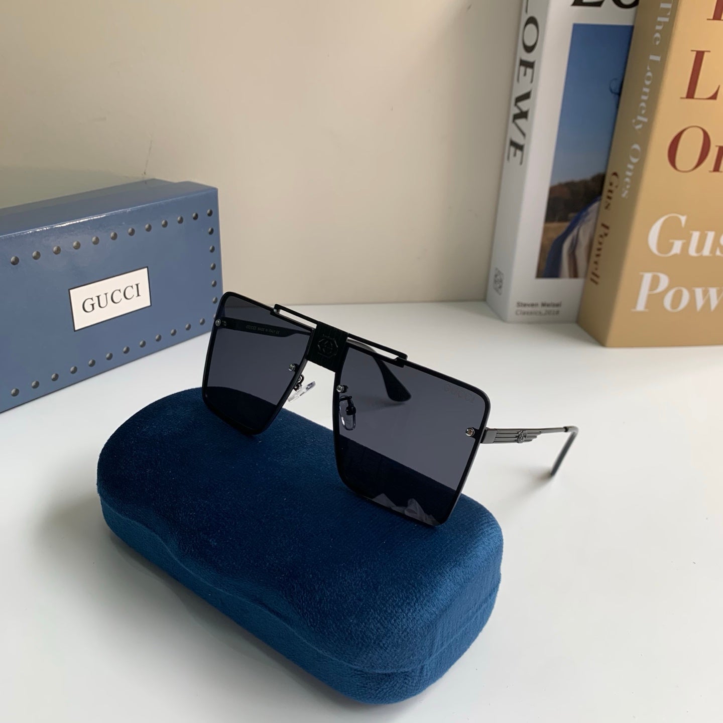 Gucci Polarized Square Silver Lens Sunglasses for Men & Women - 486312 - detail image 4