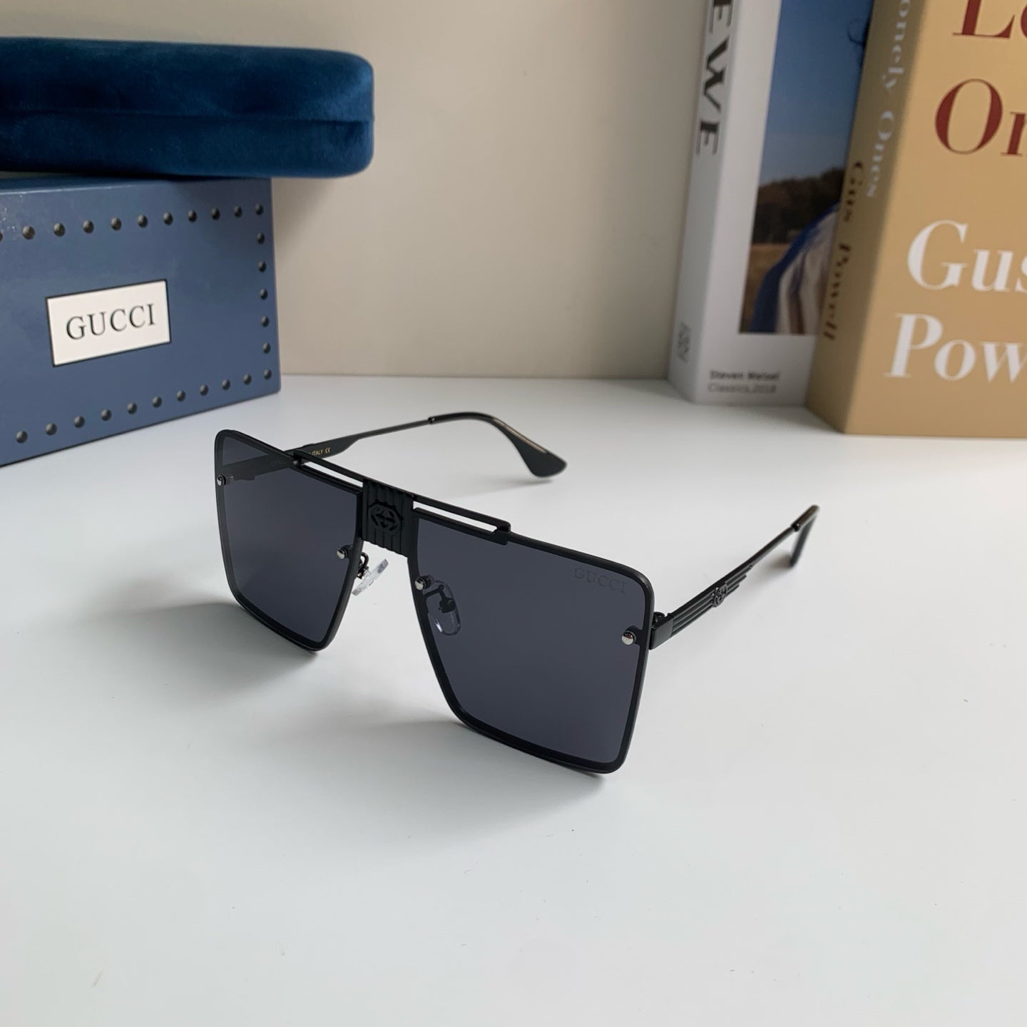 Gucci Polarized Square Silver Lens Sunglasses for Men & Women - 486312 - detail image 2