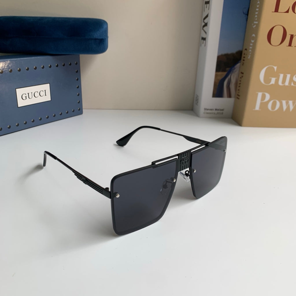 Gucci Polarized Square Silver Lens Sunglasses for Men & Women - 486312