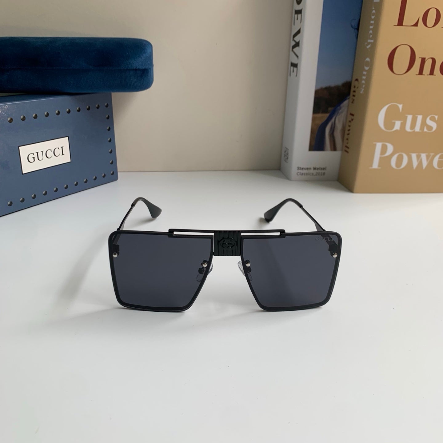 Gucci Polarized Square Silver Lens Sunglasses for Men & Women - 486312 - detail image 5