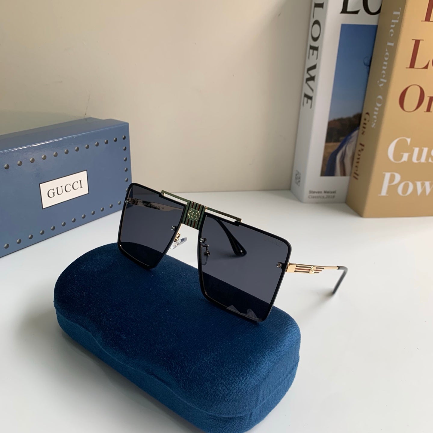Gucci Polarized Square Silver Lens Sunglasses for Men & Women - 486314 - detail image 4