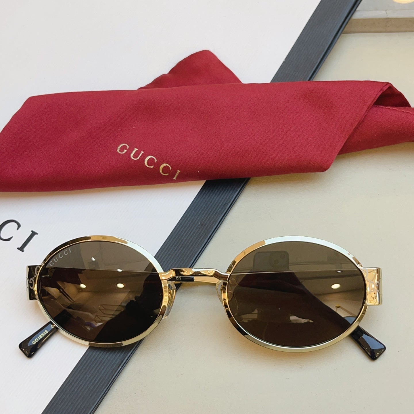 Gucci GG1854S Fashion Black Lens Sunglasses for Men & Women