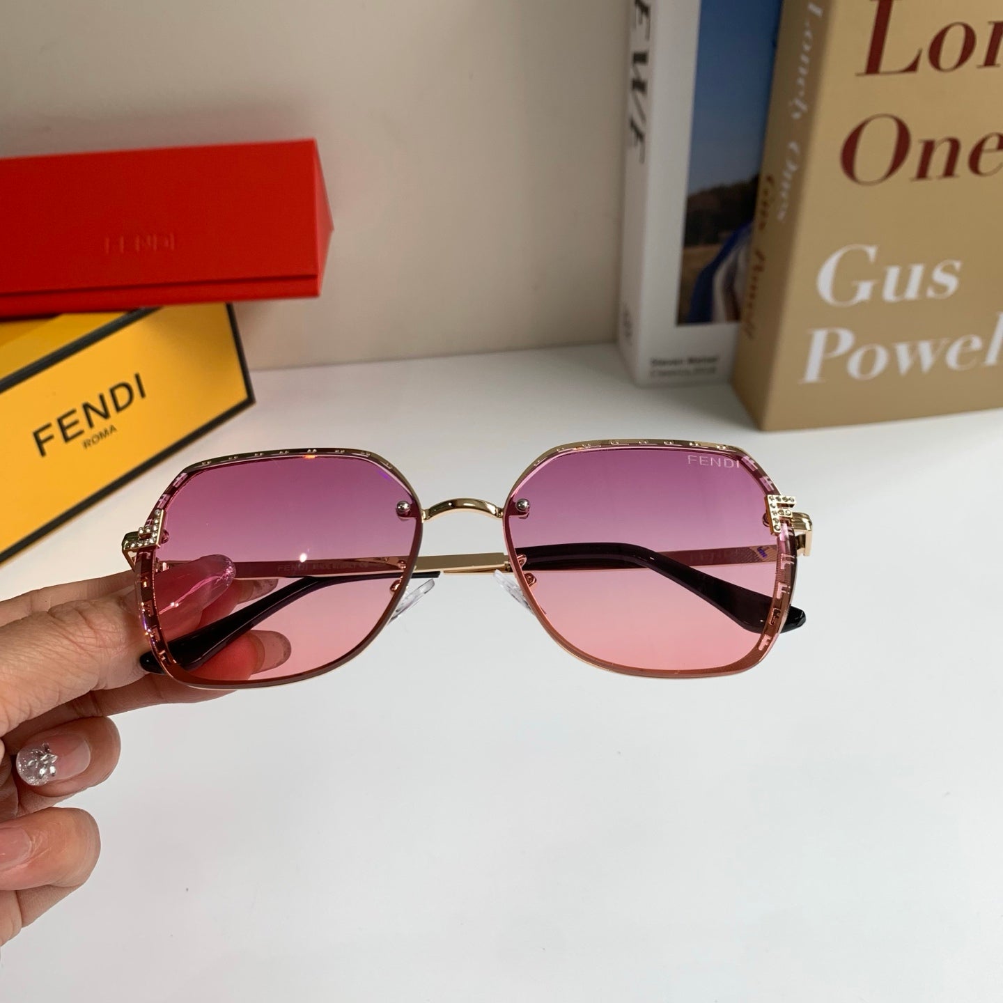 Fendi Fashion Red Lens Sunglasses for Men & Women - 432727 - detail image 4