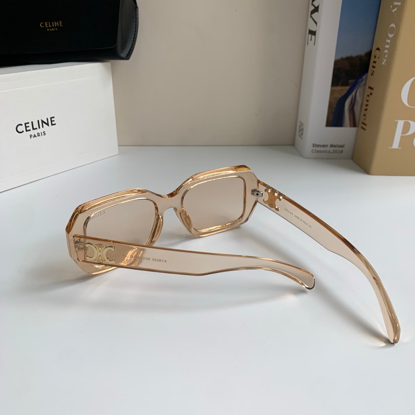 Celine Square Gold Lens Sunglasses for Men & Women - 432013 - detail image 6