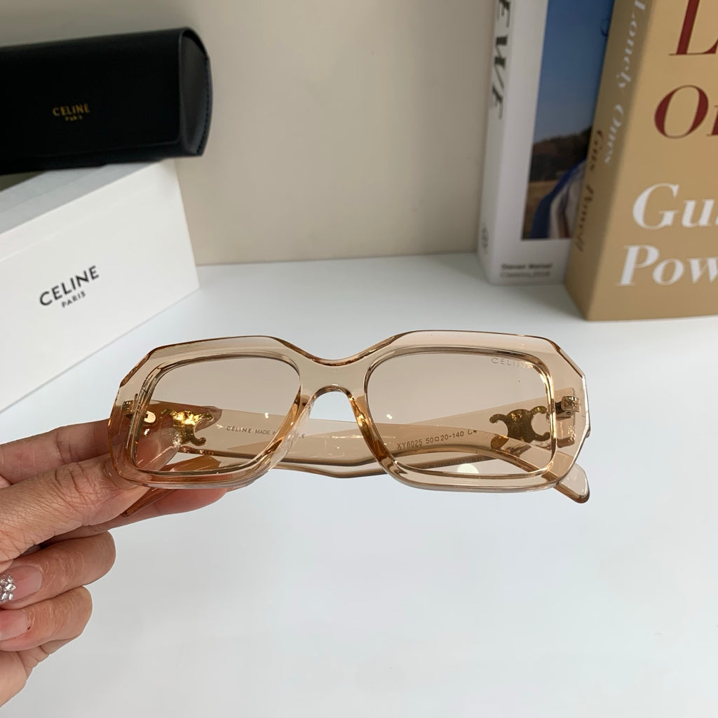 Celine Square Gold Lens Sunglasses for Men & Women - 432013 - detail image 3