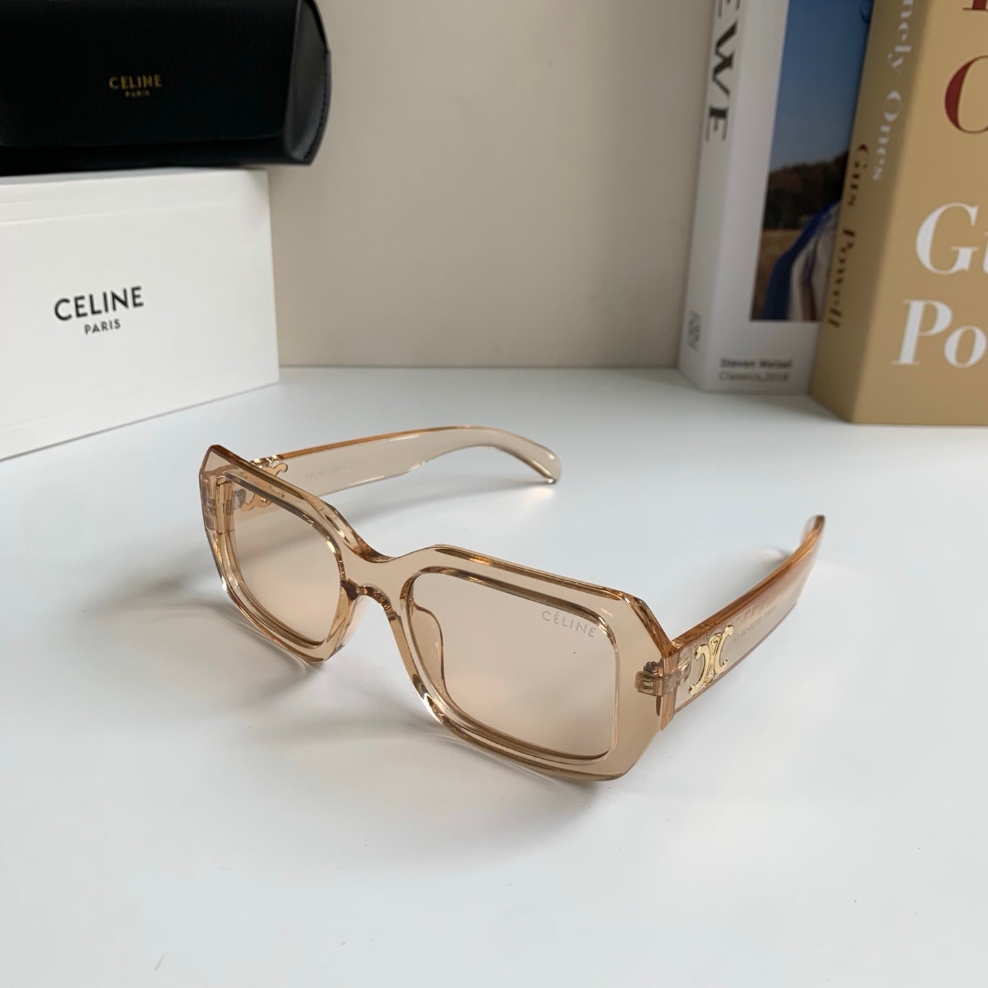 Celine Square Gold Lens Sunglasses for Men & Women - 432013 - detail image 2