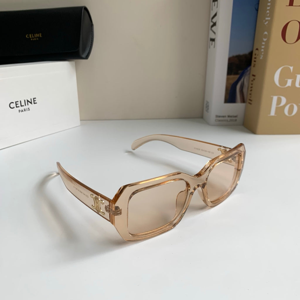 Celine Square Gold Lens Sunglasses for Men & Women - 432013