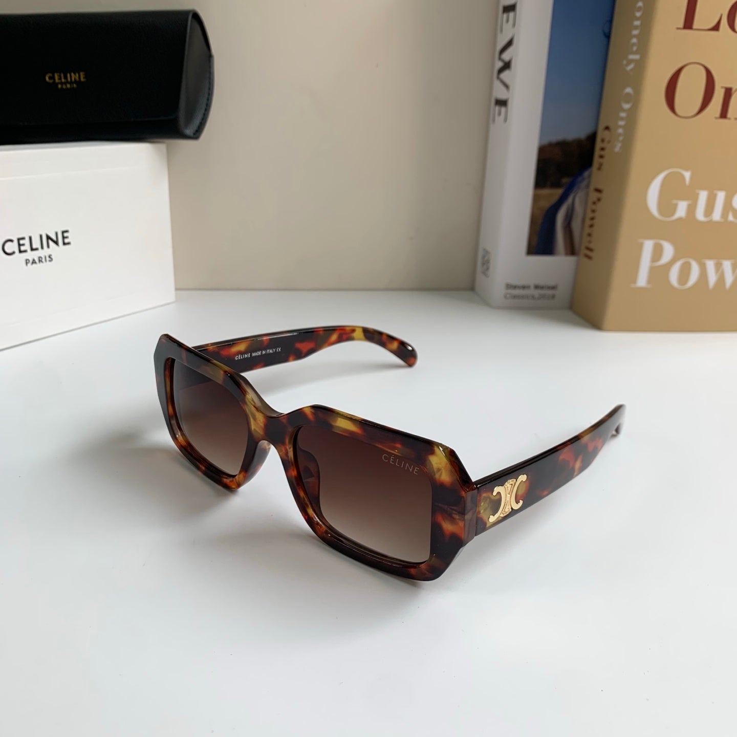 Celine Square Black Lens Sunglasses for Men & Women - 432014 - detail image 2