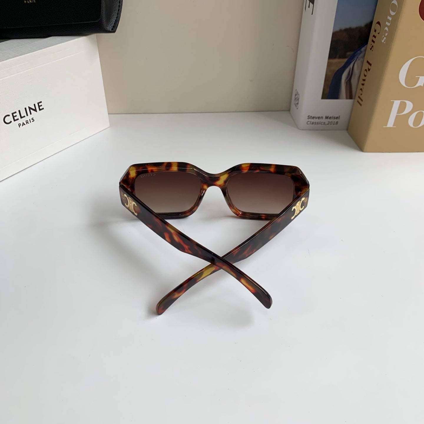 Celine Square Black Lens Sunglasses for Men & Women - 432014 - detail image 9