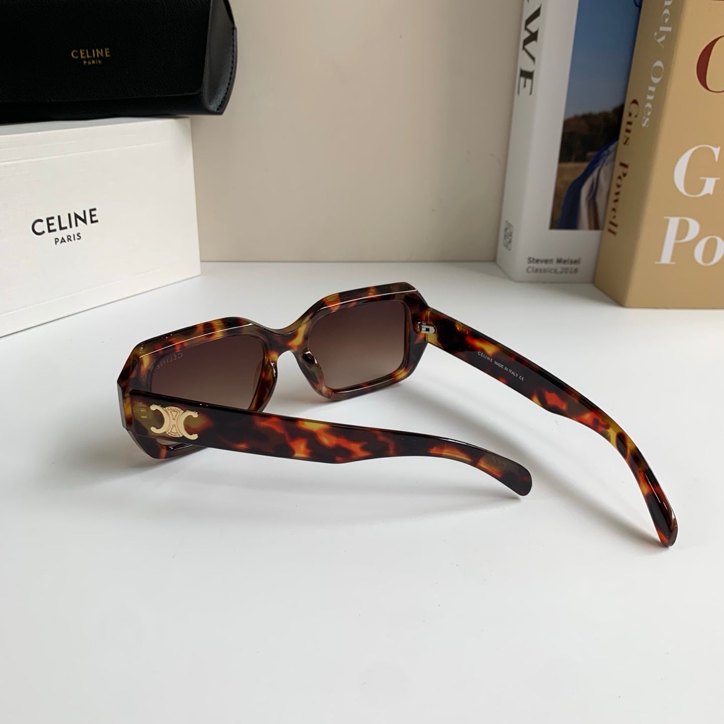 Celine Square Black Lens Sunglasses for Men & Women - 432014 - detail image 8