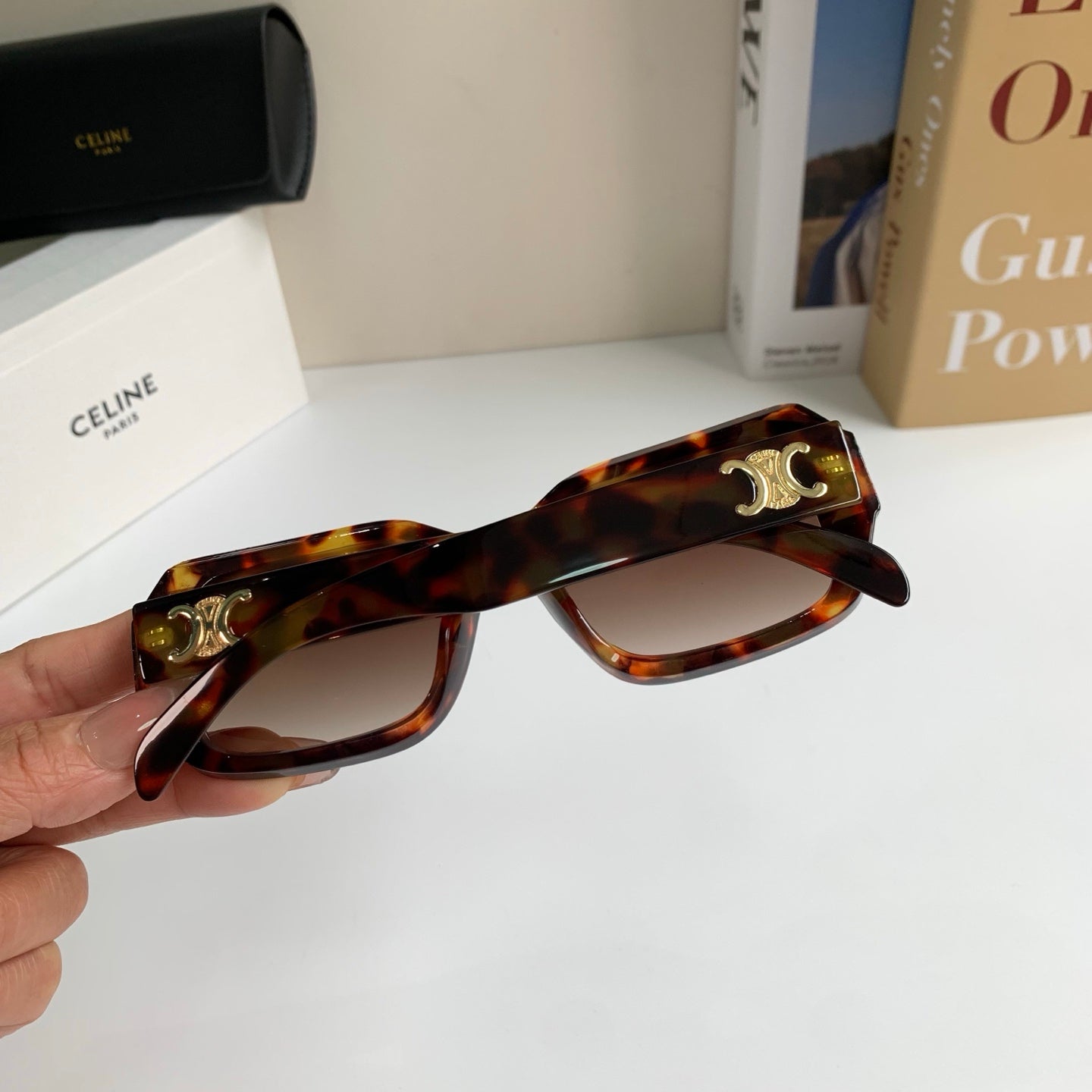 Celine Square Black Lens Sunglasses for Men & Women - 432014 - detail image 6