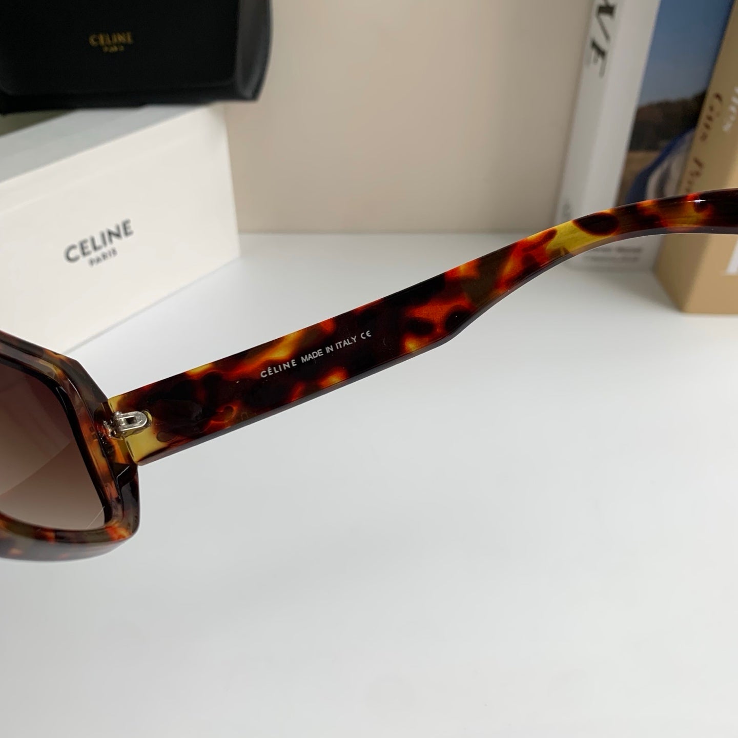 Celine Square Black Lens Sunglasses for Men & Women - 432014 - detail image 7