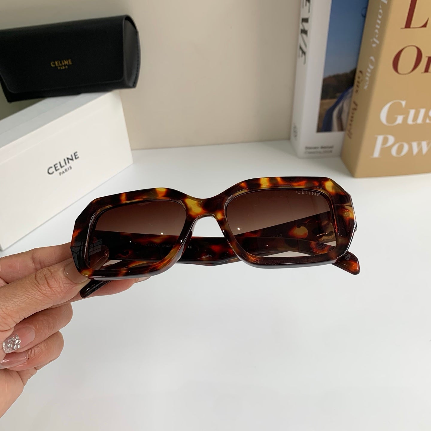 Celine Square Black Lens Sunglasses for Men & Women - 432014 - detail image 4