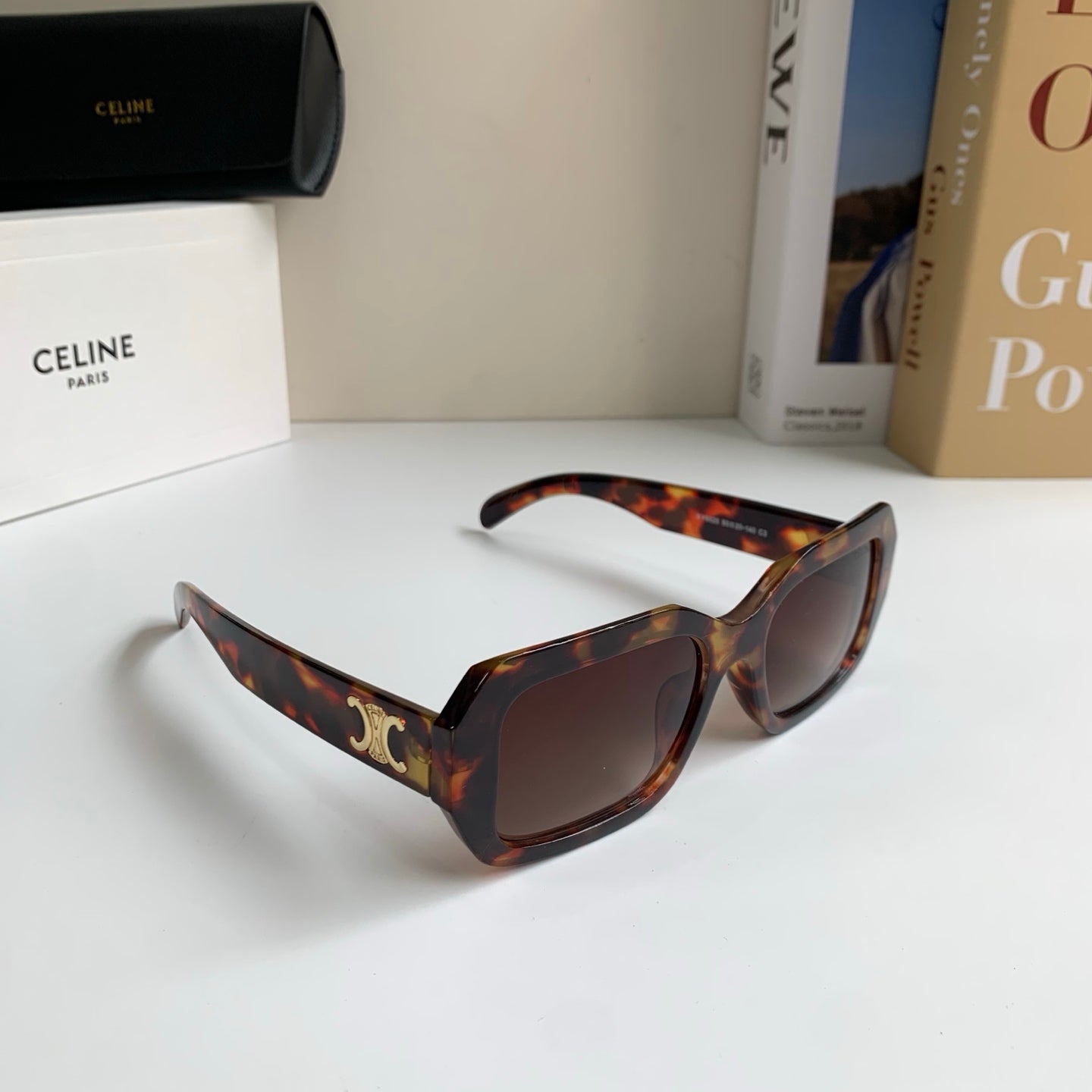 Celine Square Black Lens Sunglasses for Men & Women - 432014
