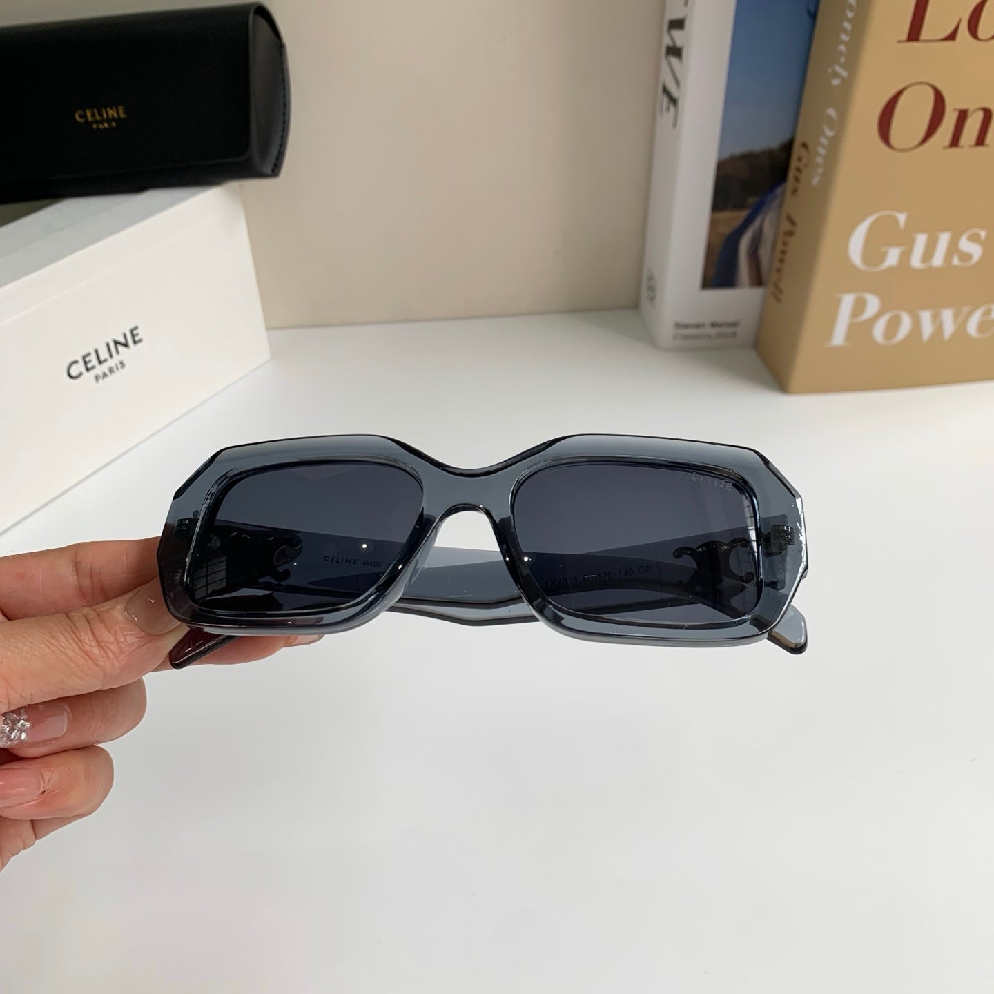Celine Square Black Lens Sunglasses for Men & Women - 432015 - detail image 3