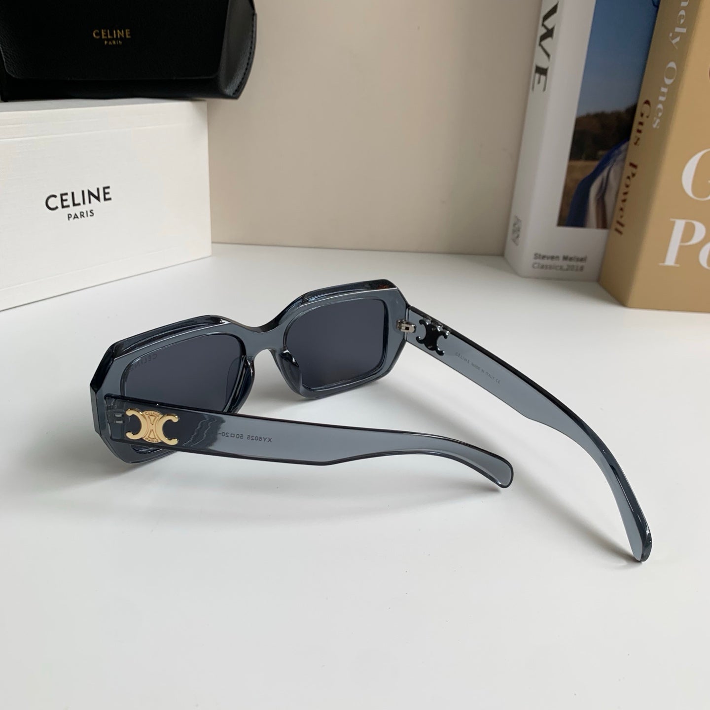 Celine Square Black Lens Sunglasses for Men & Women - 432015 - detail image 8