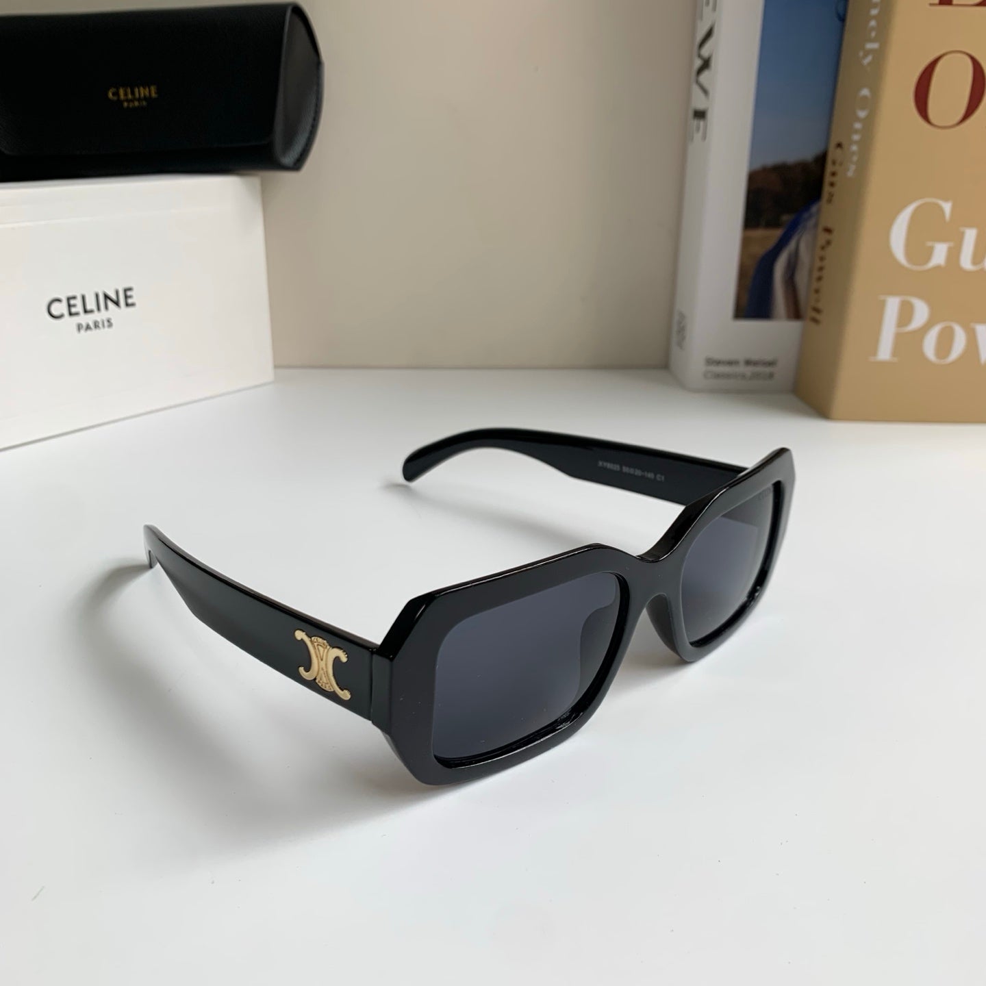 Celine Square Black Lens Sunglasses for Men & Women - 432016